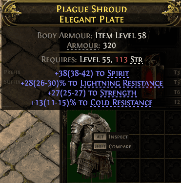 Plague Shroud Elegant Plate#440721