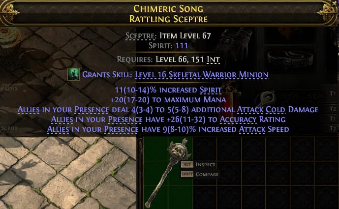 Chimeric Song Rattling Sceptre#697136