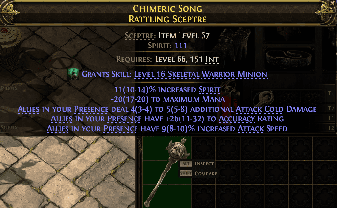 Chimeric Song Rattling Sceptre#697136