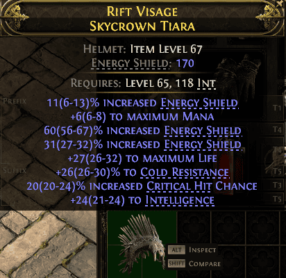 Rift Visage Skycrown Tiara#76890