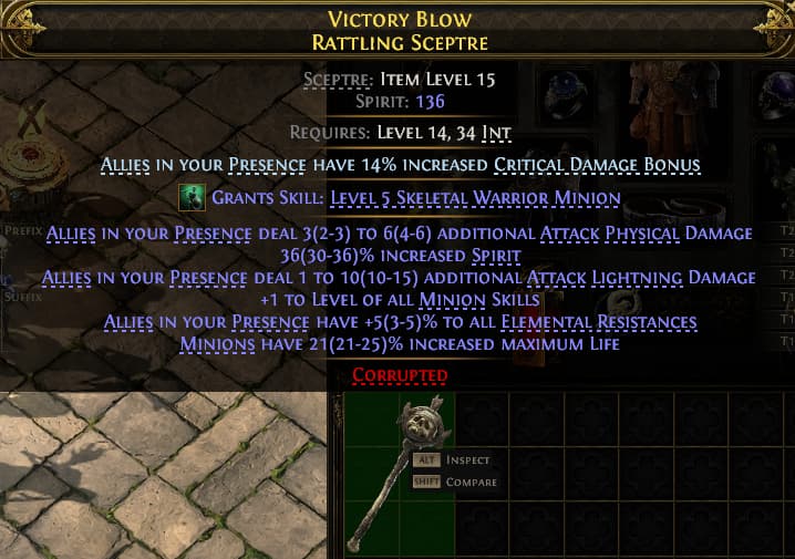 Victory Blow Rattling Sceptre#100892