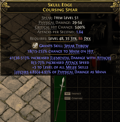Skull Edge Coursing Spear#907759
