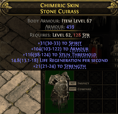 Chimeric Skin Stone Cuirass#665341