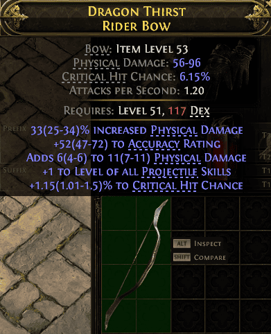 Dragon Thirst Rider Bow#612737