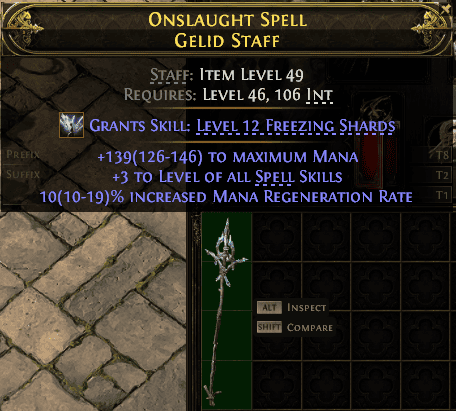 Onslaught Spell Gelid Staff#212984