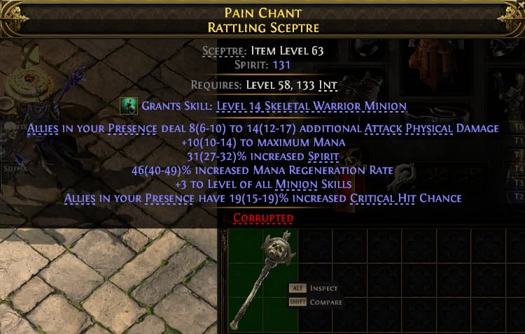Pain Chant Rattling Sceptre#983903
