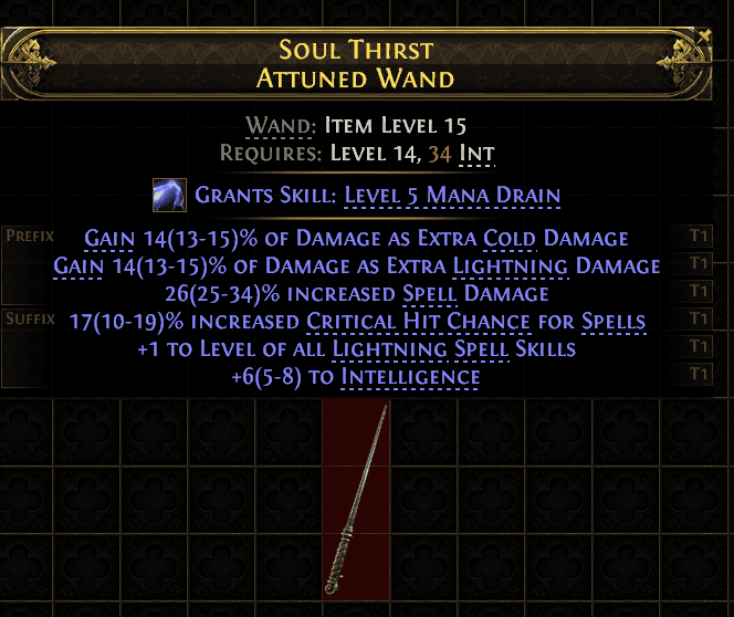 Soul Thirst Attuned Wand#241631