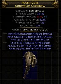 Agony Core Construct Crossbow#218986