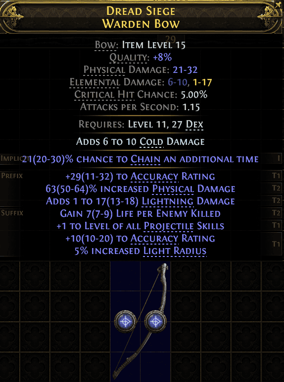 Dread Siege Warden Bow#352668
