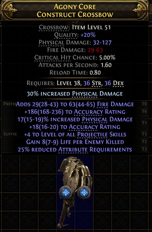 Agony Core Construct Crossbow#62656