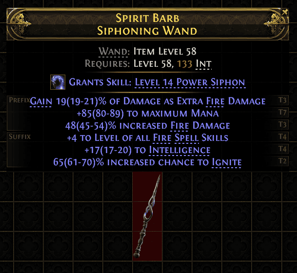 Spirit Barb Siphoning Wand#794094