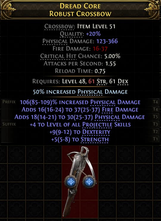 Dread Core Robust Crossbow#690030