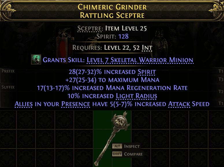 Chimeric Grinder Rattling Sceptre#880609