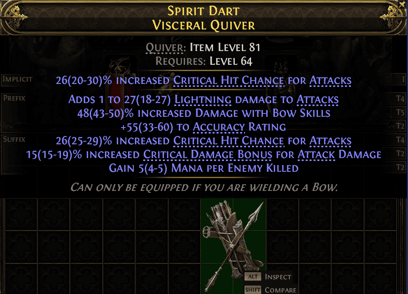 Spirit Dart Visceral Quiver#613625