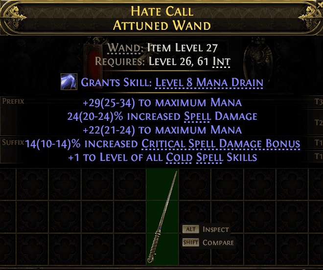 Hate Call Attuned Wand#347253