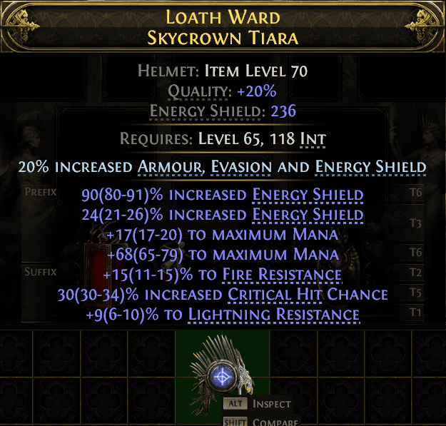 Loath Ward Skycrown Tiara#319553
