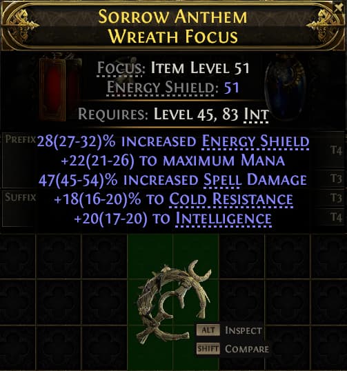 Sorrow Anthem Wreath Focus#636741