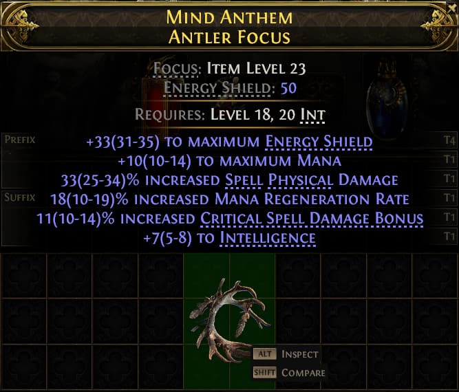 Mind Anthem Antler Focus#662780