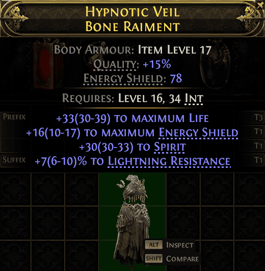Hypnotic Veil Bone Raiment#369386