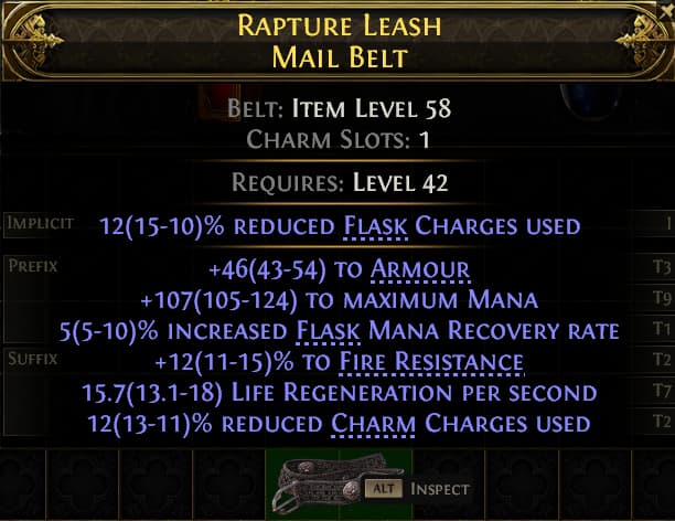 Rapture Leash Mail Belt#395738
