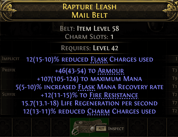 Rapture Leash Mail Belt#395738