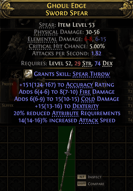Ghoul Edge Sword Spear#875051