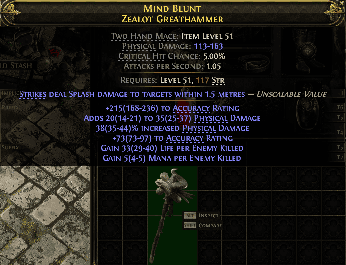 Mind Blunt Zealot Greathammer#202736