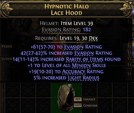 Hypnotic Halo Lace Hood#763516