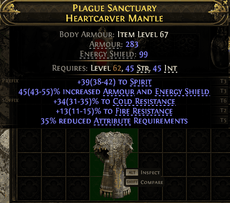 Plague Sanctuary Heartcarver Mantle#196463
