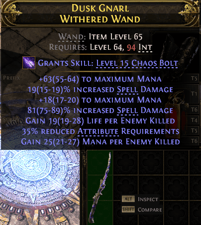 Dusk Gnarl Withered Wand#70196