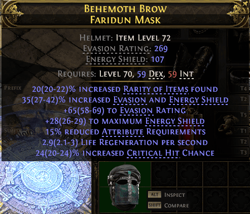 Behemoth Brow Faridun Mask#205551