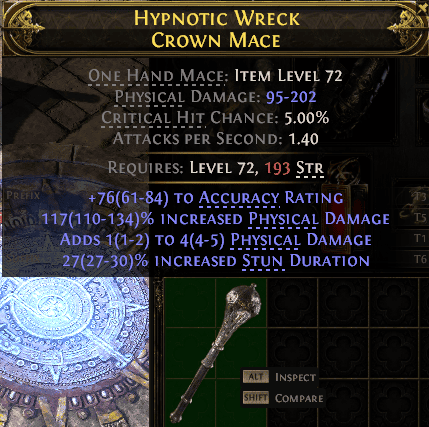 Hypnotic Wreck Crown Mace#44562