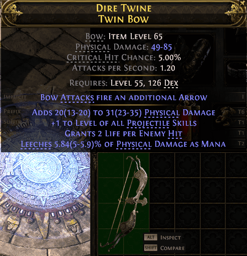 Dire Twine Twin Bow#750437