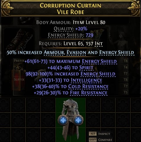 Corruption Curtain Vile Robe#399361