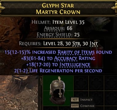 Glyph Star Martyr Crown#845837