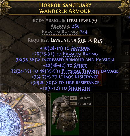Horror Sanctuary Wanderer Armour#42399