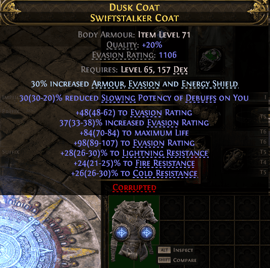 Dusk Coat Swiftstalker Coat#209377