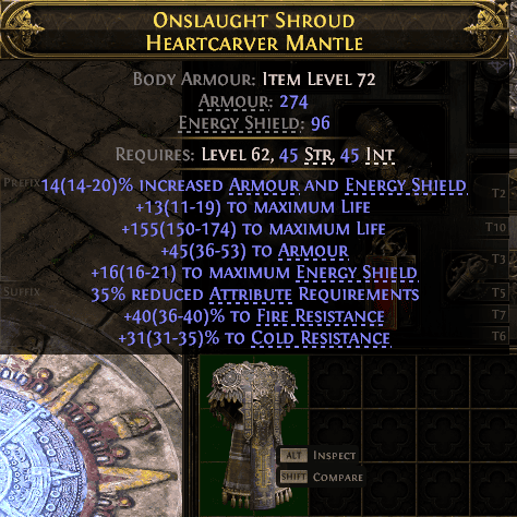Onslaught Shroud Heartcarver Mantle#550885