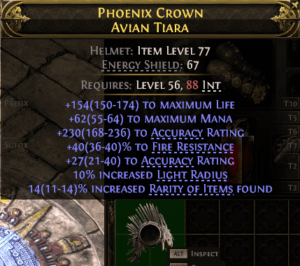 Phoenix Crown Avian Tiara#691541