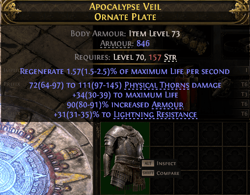 Apocalypse Veil Ornate Plate#966884