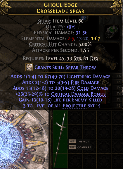Ghoul Edge Crossblade Spear#934473