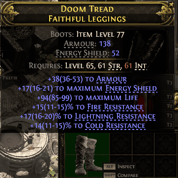 Doom Tread Faithful Leggings#811011