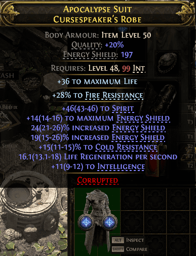 Apocalypse Suit Cursespeaker'S Robe#672309