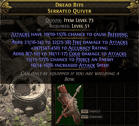 Dread Bite Serrated Quiver#152921