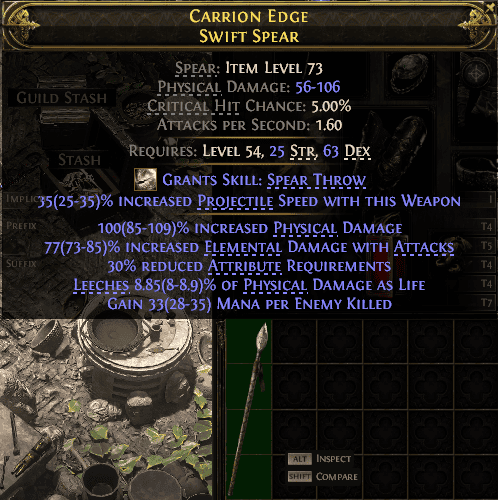 Carrion Edge Sw1Ft Spear#177550