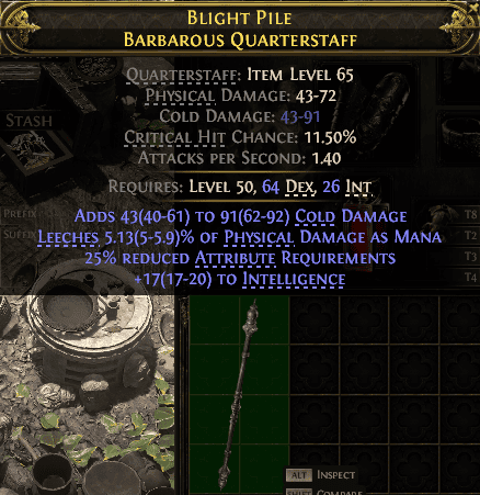 Blight P1Le Barbarous Quarterstaff#544238