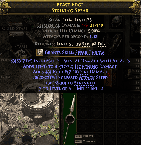 Beast Edge Striking Spear#579473
