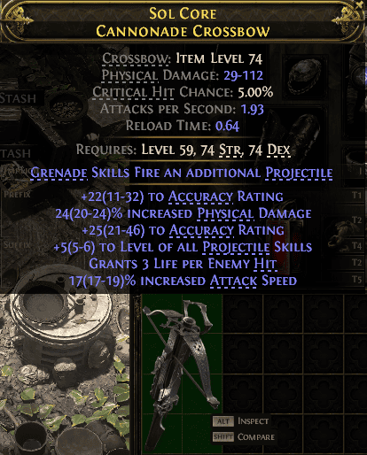 Sol Core Cannonade Crossbow#440905