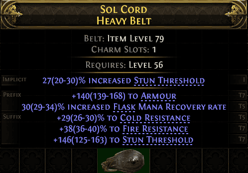 Sol Cord Heavy Belt#898184
