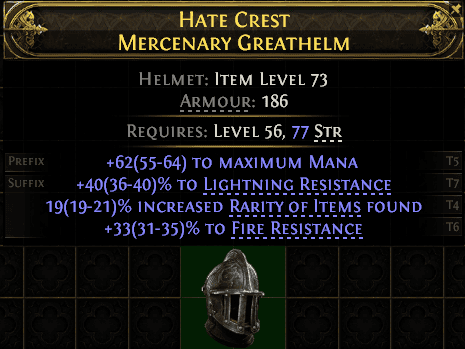 Hate Crest Mercenary Greathelm#272148